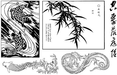 Art Neko P050 - Hokusai Dragon Sheet by Taylored Stamps