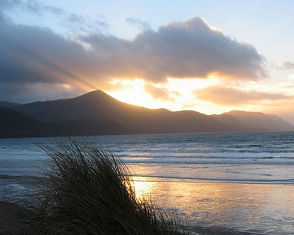 Rossbeigh beach bei Sonnenenergang, een Naturparadies