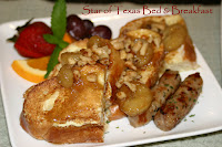 plate of french toast with fruit