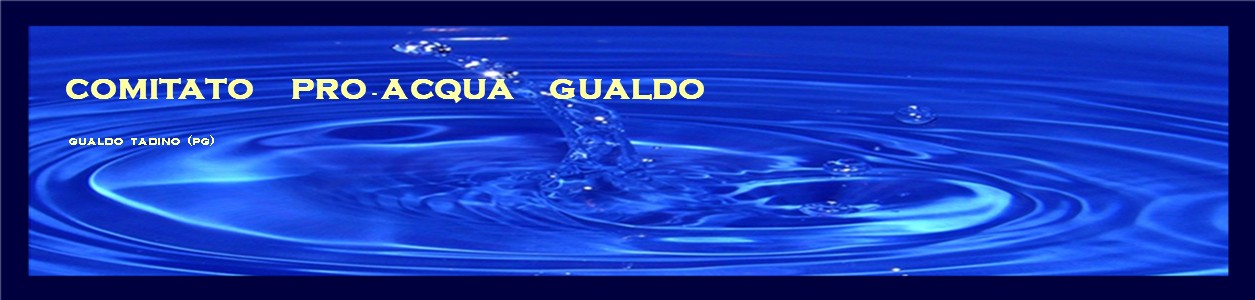 COMITATO  -  PRO    ACQUA  -  GUALDO