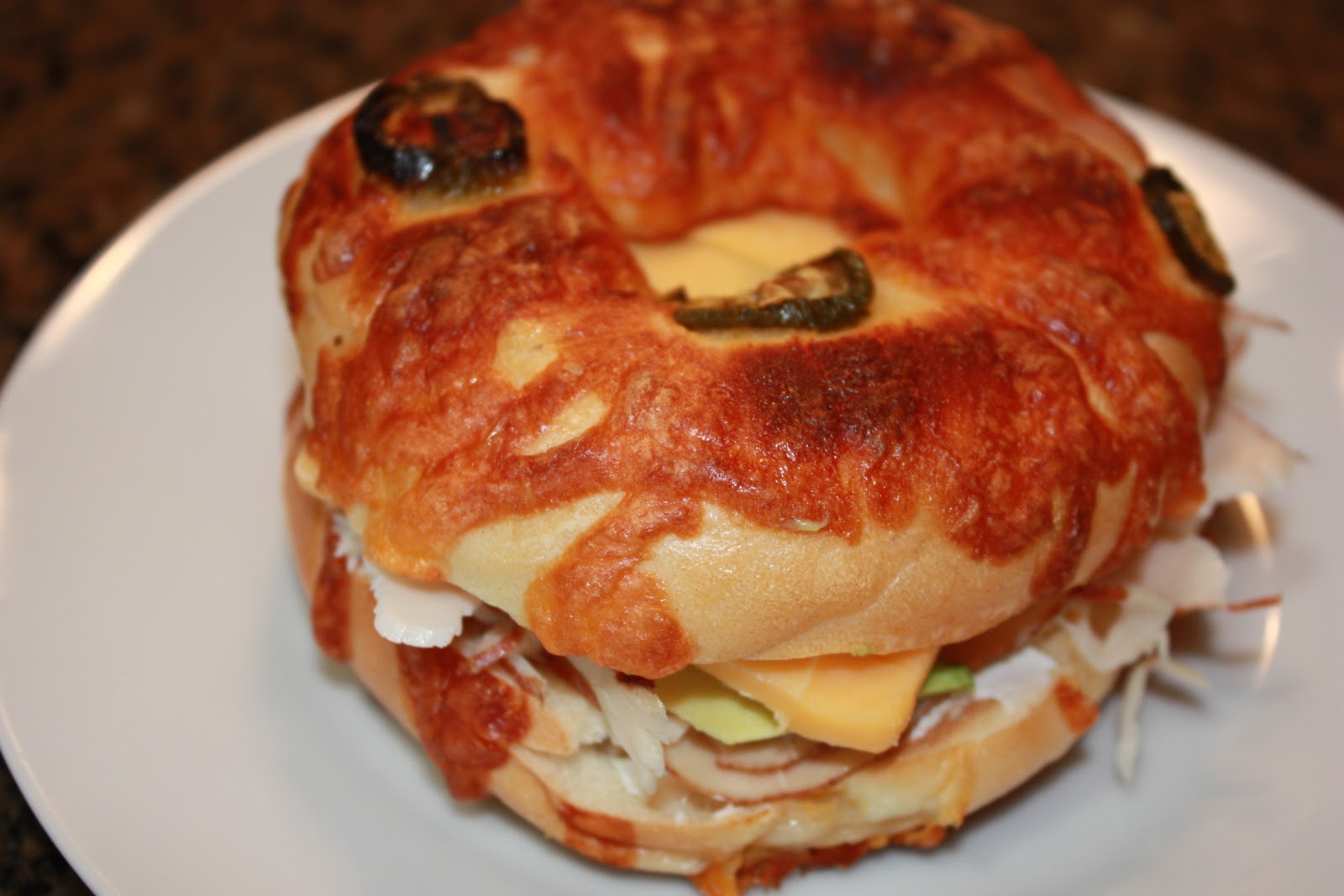 Hungry For More JalapenoCheese Bagel Sandwich