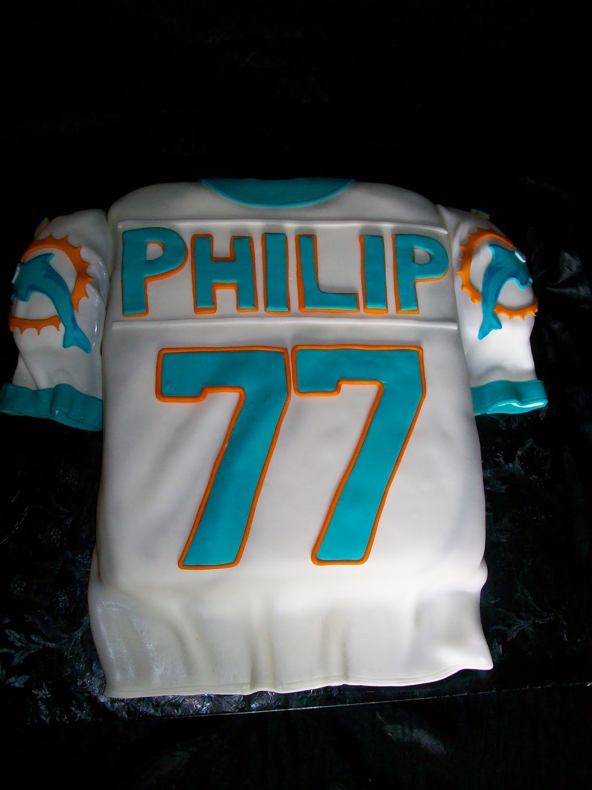 Miami Dolphins Helmet Cake