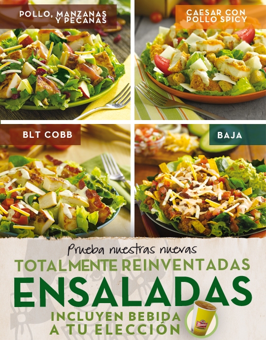 TÚ SABES CUANDO ES WENDY'S: Ricas Ensaladas