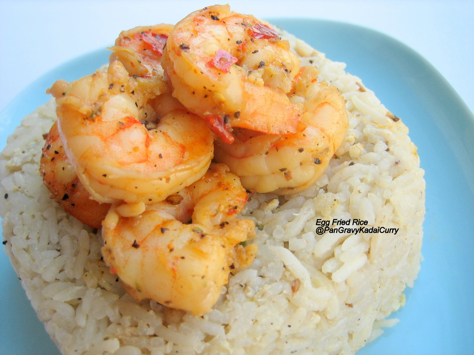 Pan Gravy Kadai Curry Egg Fried Rice