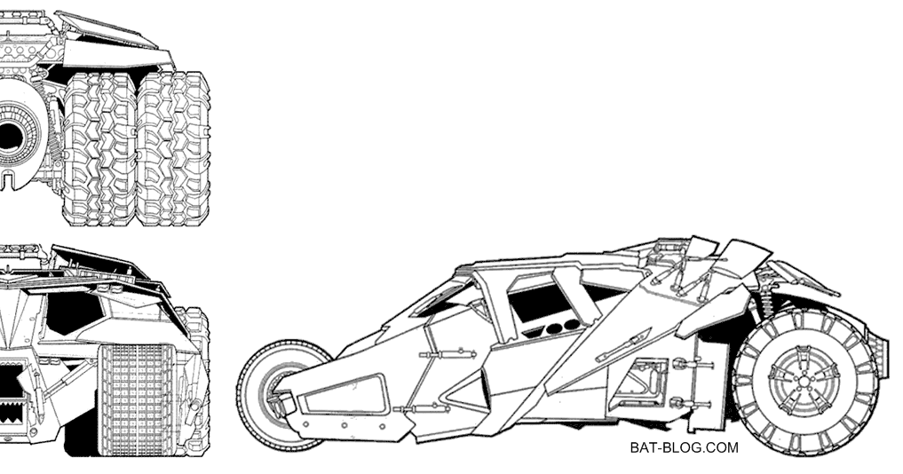 batmobile tumbler blueprints