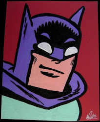 pop batman acrylic paintings bat october destructive mike