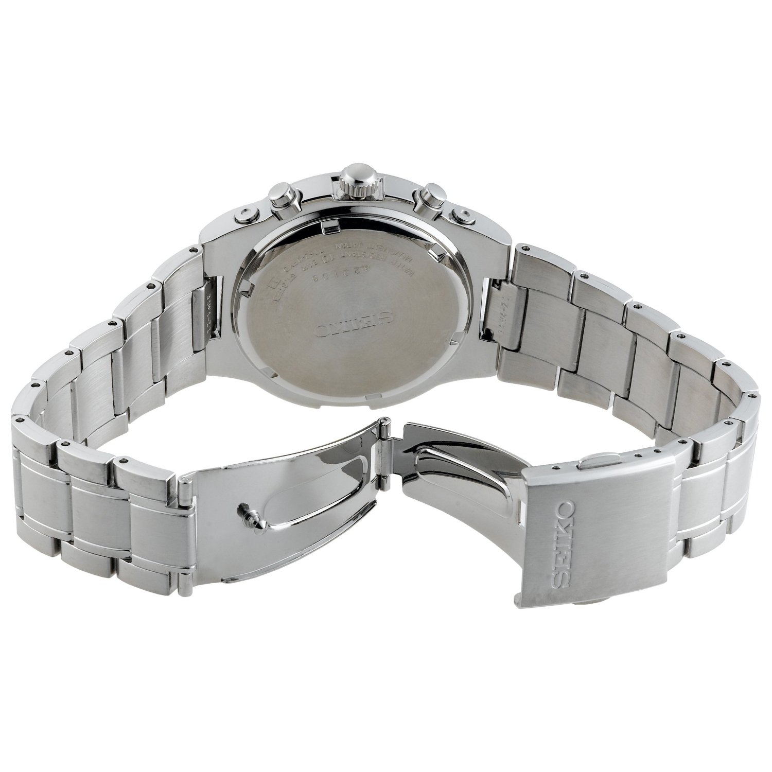 Seiko Men's SNA695 Alarm Chronograph Silver-Tone Watch | 09 Seiko Watch Big Picture Collection