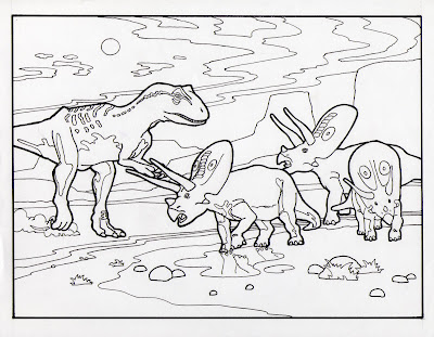 Dinosaur Coloring Pages: Dinosaur Coloring Page 11