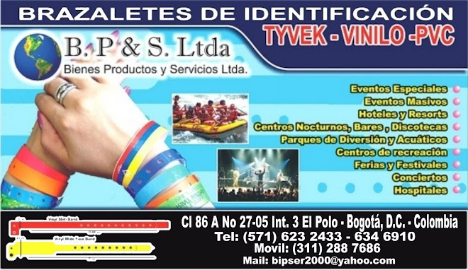 MANILLAS O BRAZALETES PARA CONTROL DE INGRESO