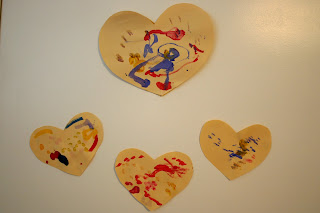 kids heart art