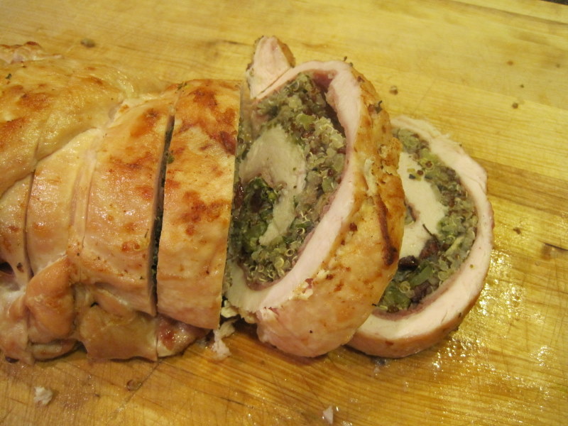 Wise Ax Quinoa, Leek, & Cherry Stuffed Turkey Breast
