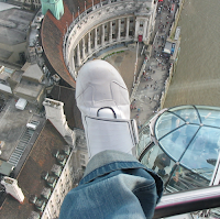 My foot on County Hall, London