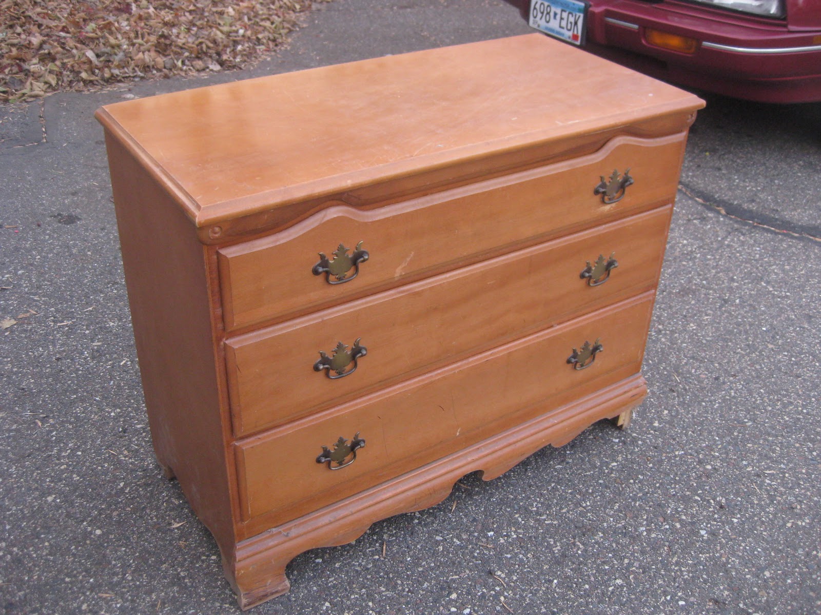 A Tale of Ten Pieces Antique Maple Dresser