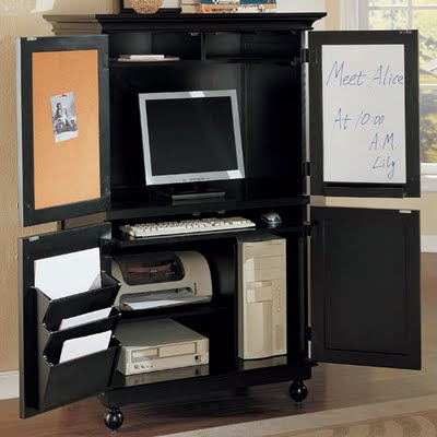  Modern Furniture Stores on Store Modern Furniture Nyc  Black Louvered Design Computer Cabinet Cr
