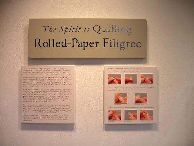 quilling exhibit - Brandywine River Museum of Art