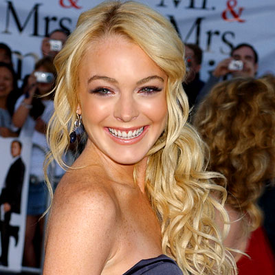 Lindsay Lohan Long Hairstyles 2009