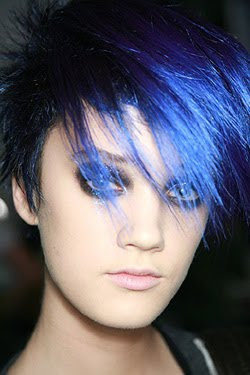 hairstyles 2010, fresh hairstyle, female hairstyle, blue short hairstyle
