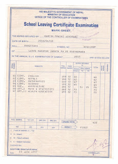 slc result with marksheet slc result with marksheet
