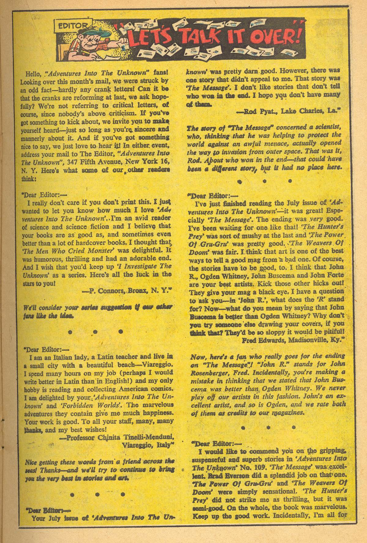Read online Adventures Into The Unknown comic -  Issue #113 - 17