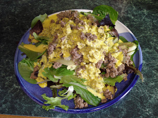Taco Salad with Nacho Cheese