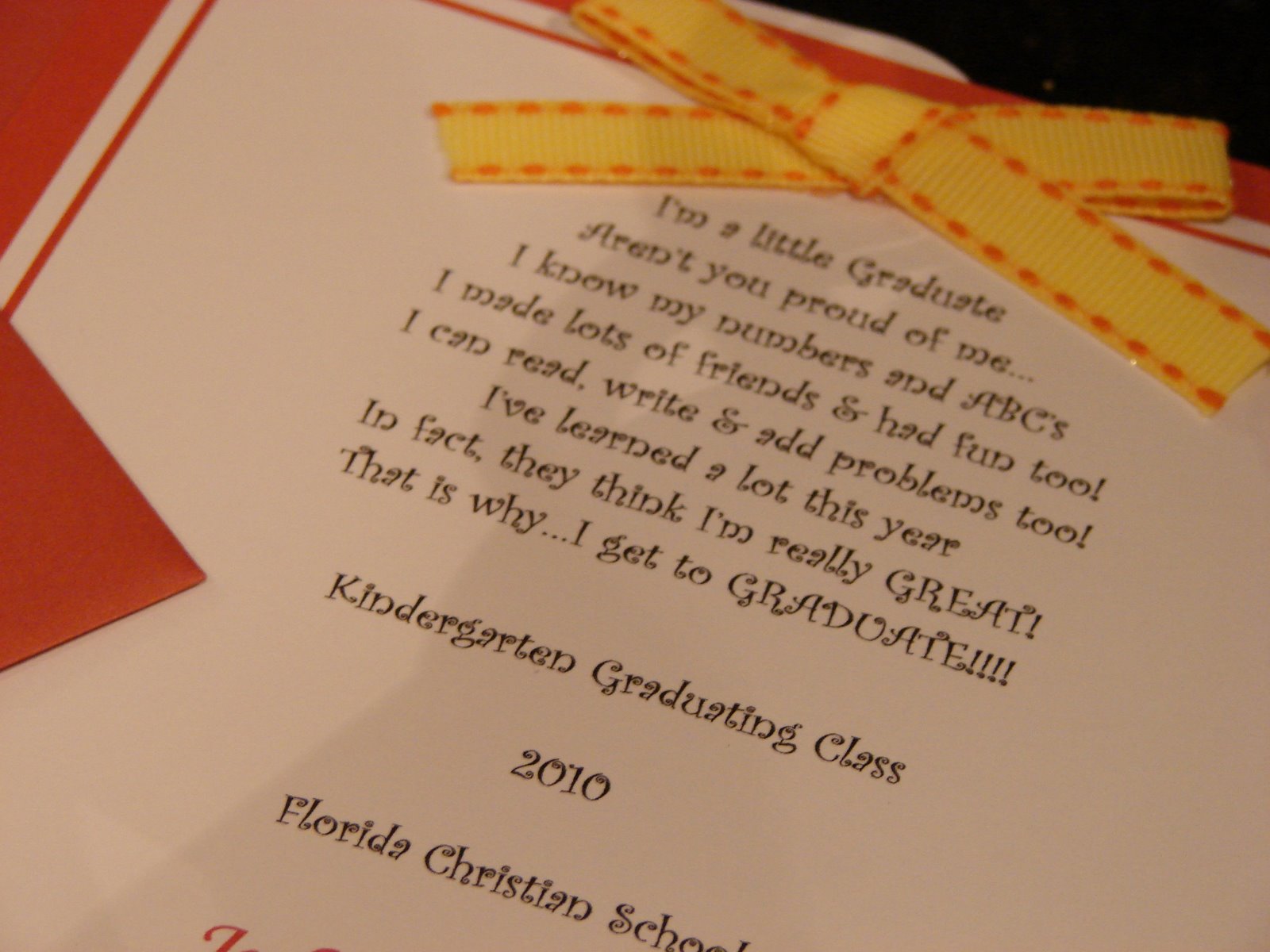 Delightful Events by Mariela Jane: Kindergarten Graduation Announcement