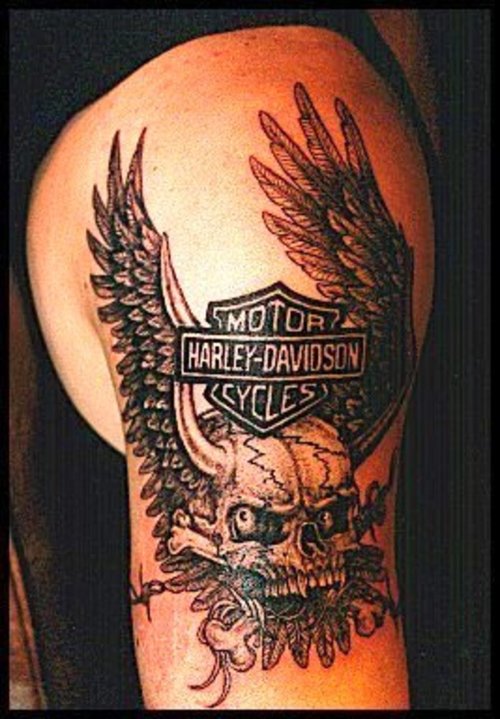 Look under topics such as Harley Davidson tattoos, tattoos motorcycle, 