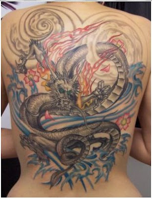Back Tattoos - Dragon Tattoos