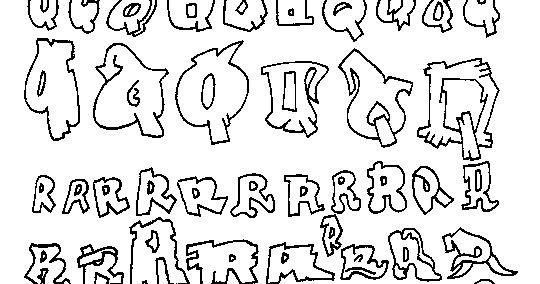 Graffiti Models Graffiti Buchstaben Letter Q R S
