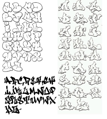 3 in 1 Graffiti Alphabet Letters Design in a One Pack
