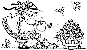 transmissionpress: Lovely Garden Kids Coloring Pages