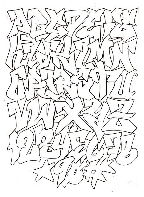 Alfabeto Graffiti Style