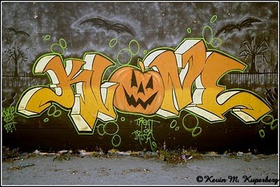 Graffiti Halloween,Graffiti Alphabet