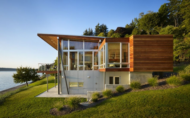 Vashon Island Cabin : By Vandeventer + Carlander Architects 