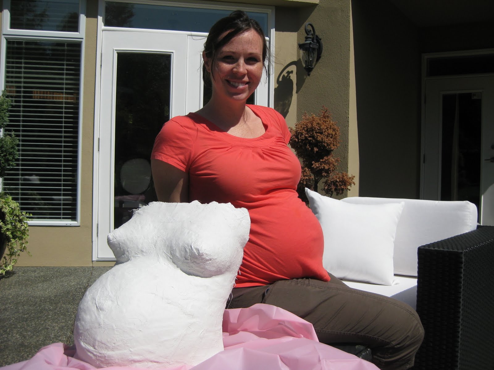 My Baby Bump Belly Cast 37 weeks