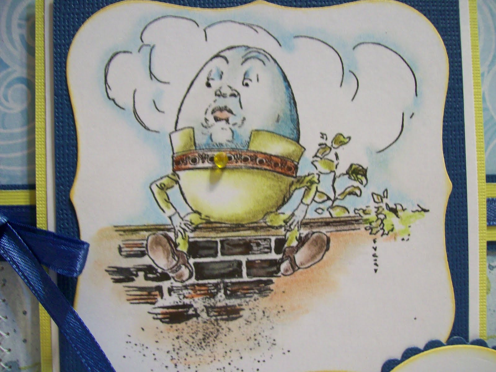 Humpty Dumpty's Year in Review Funny Card Cute and Funny