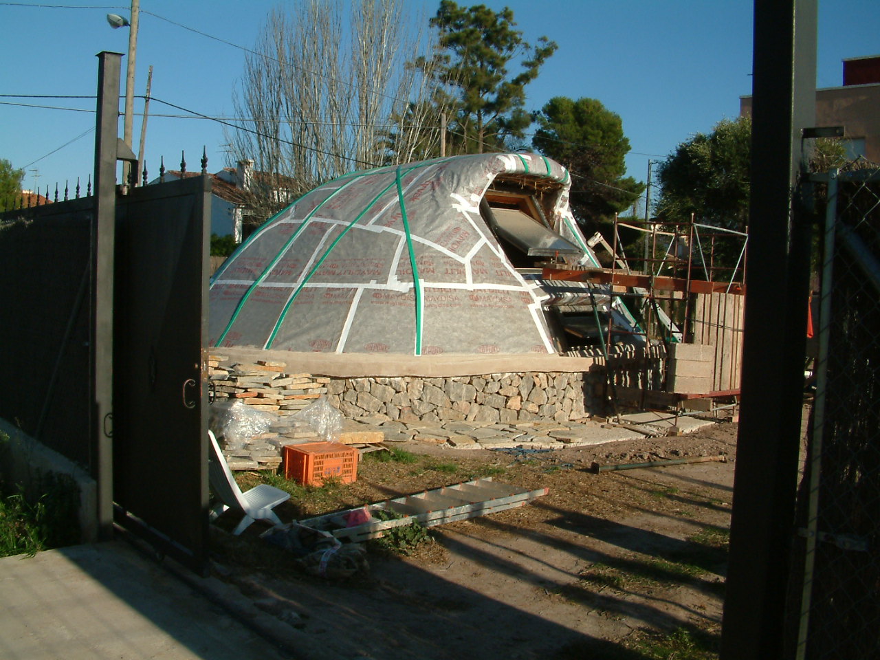 Autoconstrucción Domo Eco-lógico: 15. Cubierta final exterior