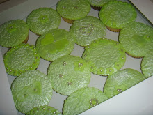 Green pearl cupcakes