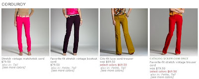 J.Crew Corduroys