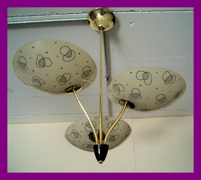 CEILING LIGHT 3 SHADES - CIRCA 1950 FRANCE - PRICE: £150.00