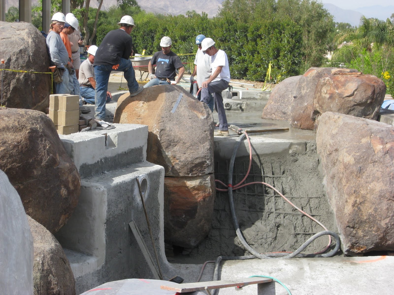 Anthony Engineering Contractors, Inc. Project Photos custom residential pool rebar, shotcrete