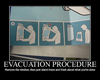 Evacuation Procedure Demotivational Poster