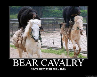 Bear Cavalry Demotivational Poster