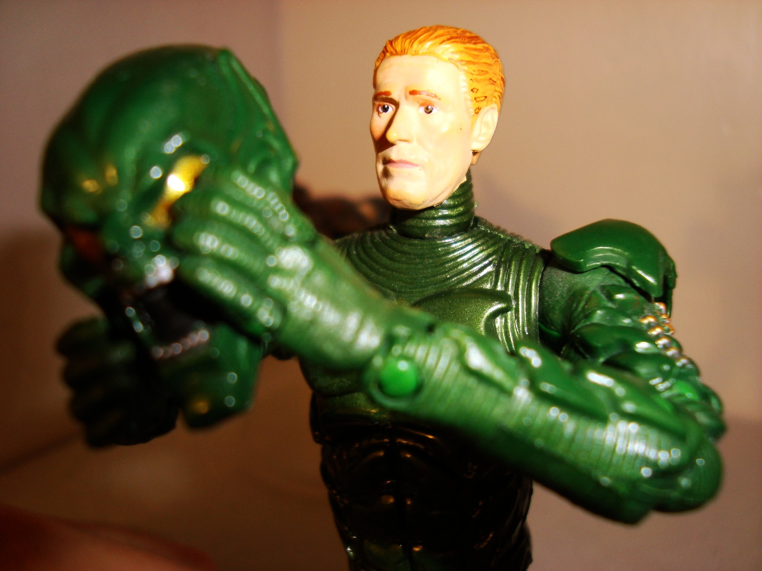 SUPER SHOGUN SUPER POSEABLE GREEN GOBLIN ACTION FIGURE SPIDERMAN 1