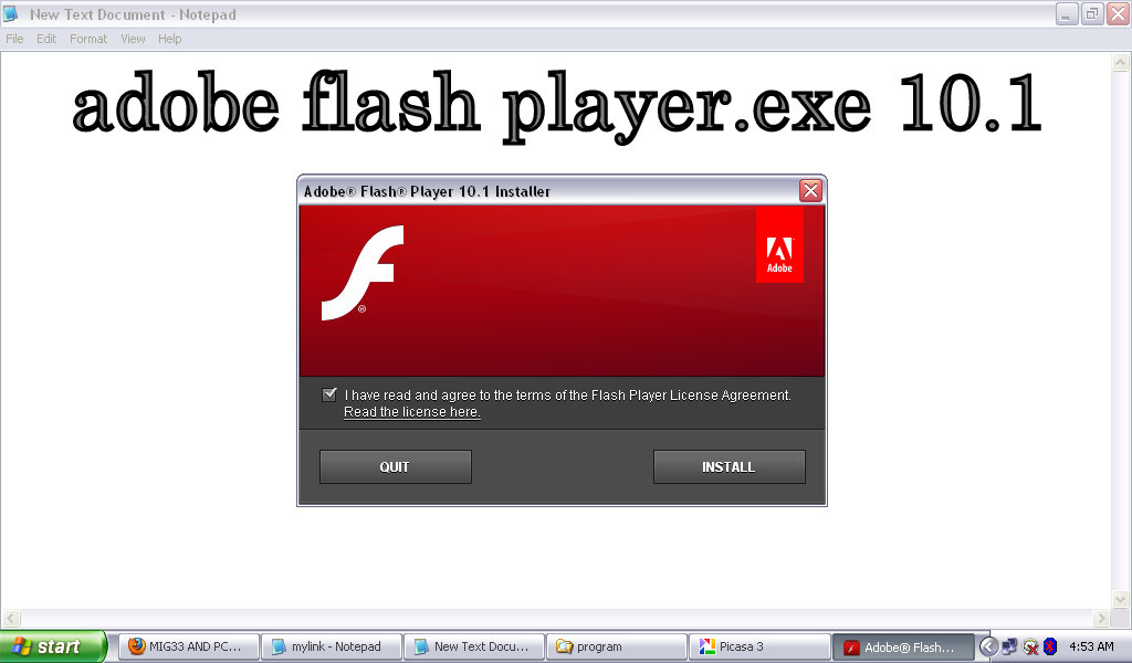 ALL 4 YOU: ADOBE FLASH PLAYER.10.1.EXE