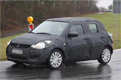 Uncamouflaged is the new Swift at the Geneva show in early 2010, market launch is likely to be in the summer of 2010.