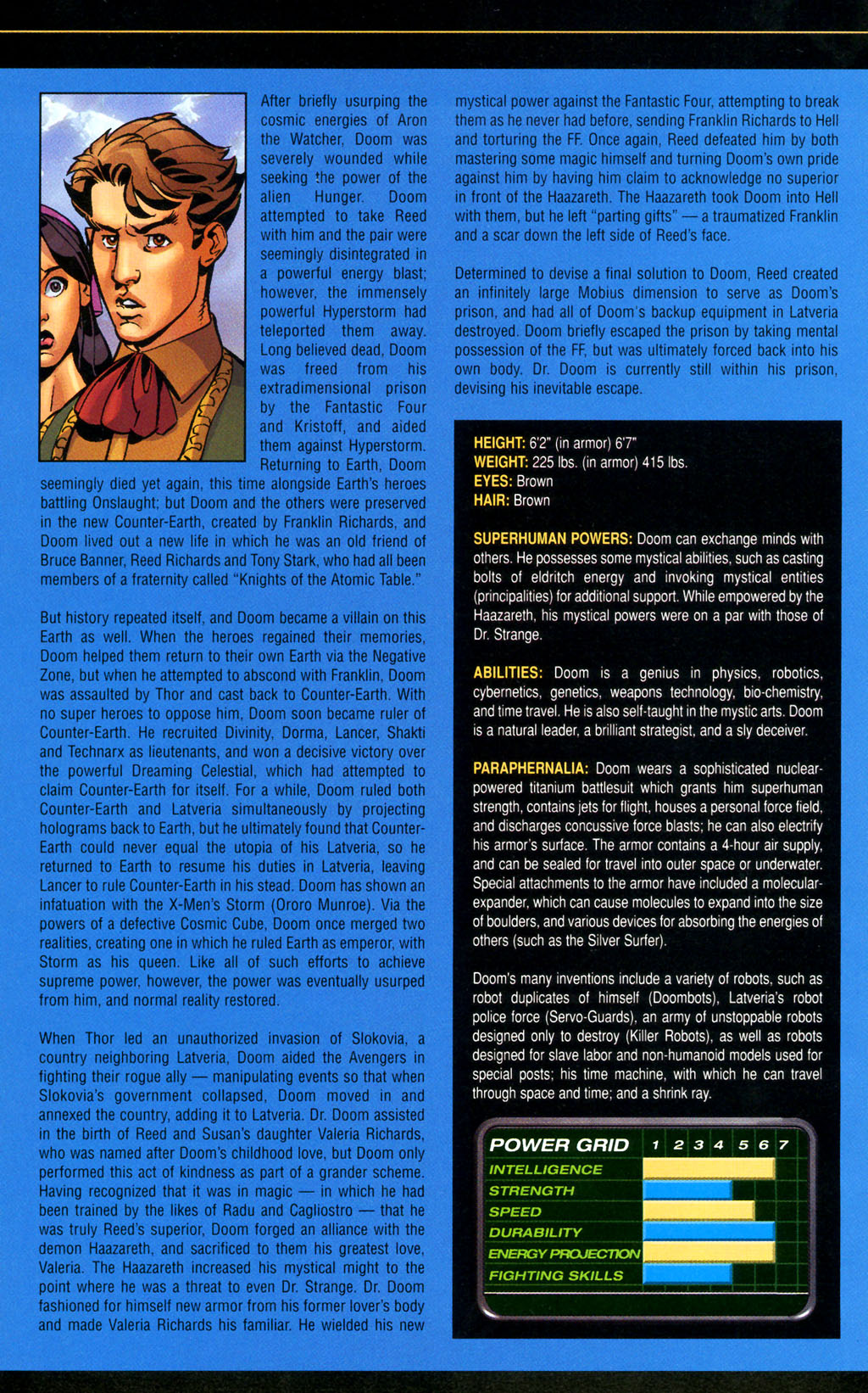 Read online Official Handbook of the Marvel Universe: Fantastic Four 2005 comic -  Issue # Full - 8