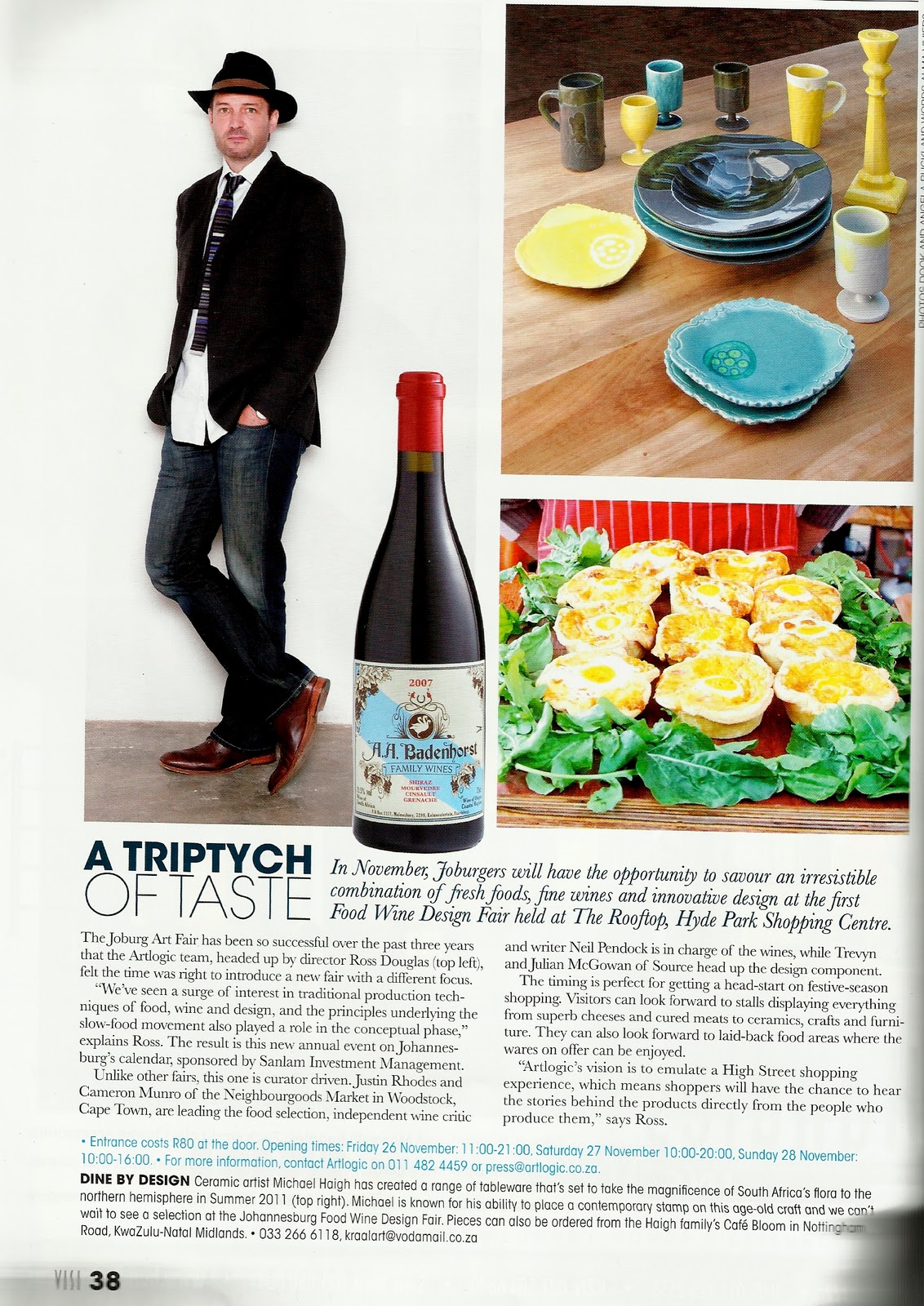A.A Badenhorst Family Wines Visi vision Jhb Food Wine Design Fair