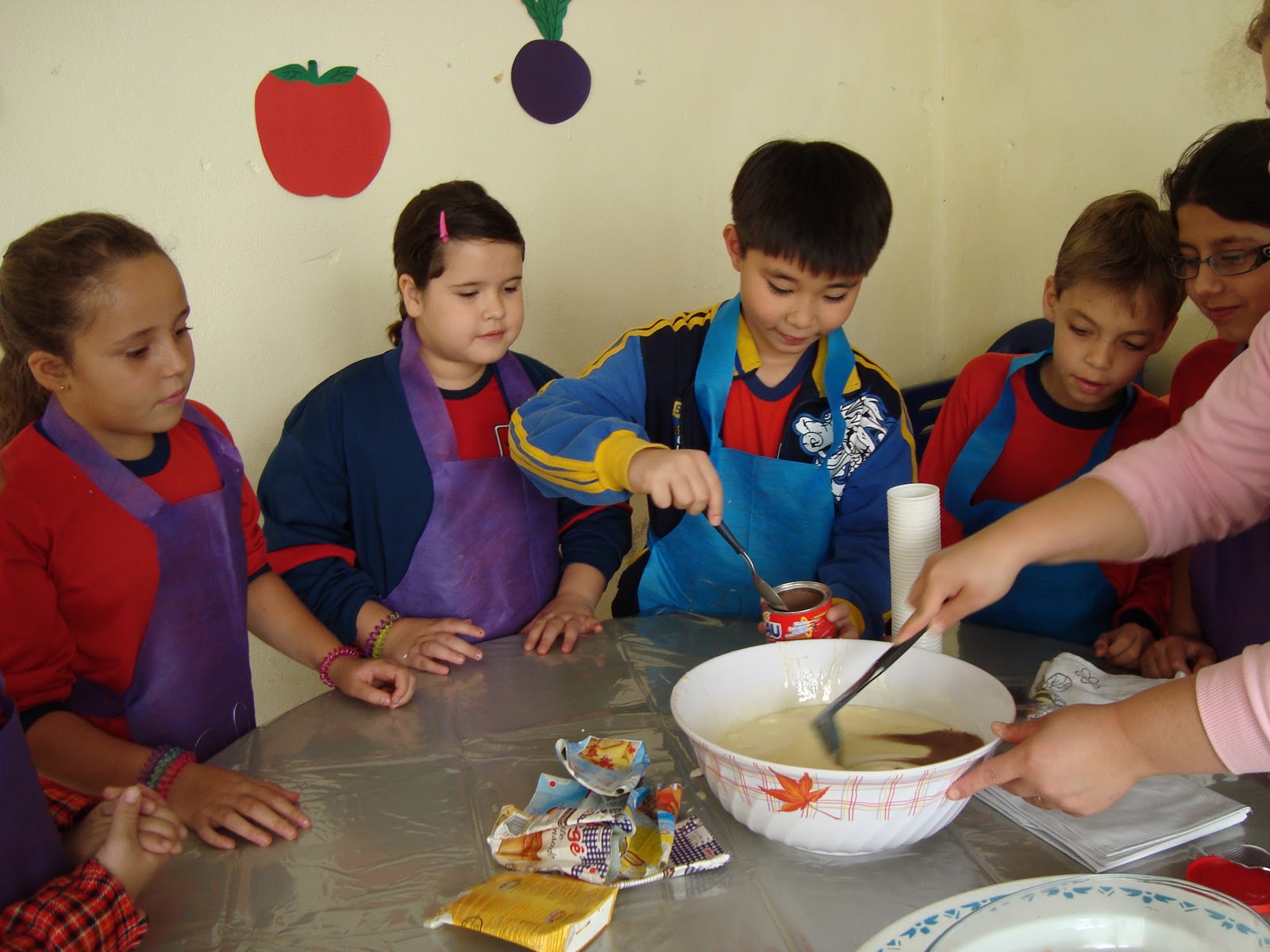 Berçário, Educação Infantil e Ensino fundamental: Aulas de Culinária