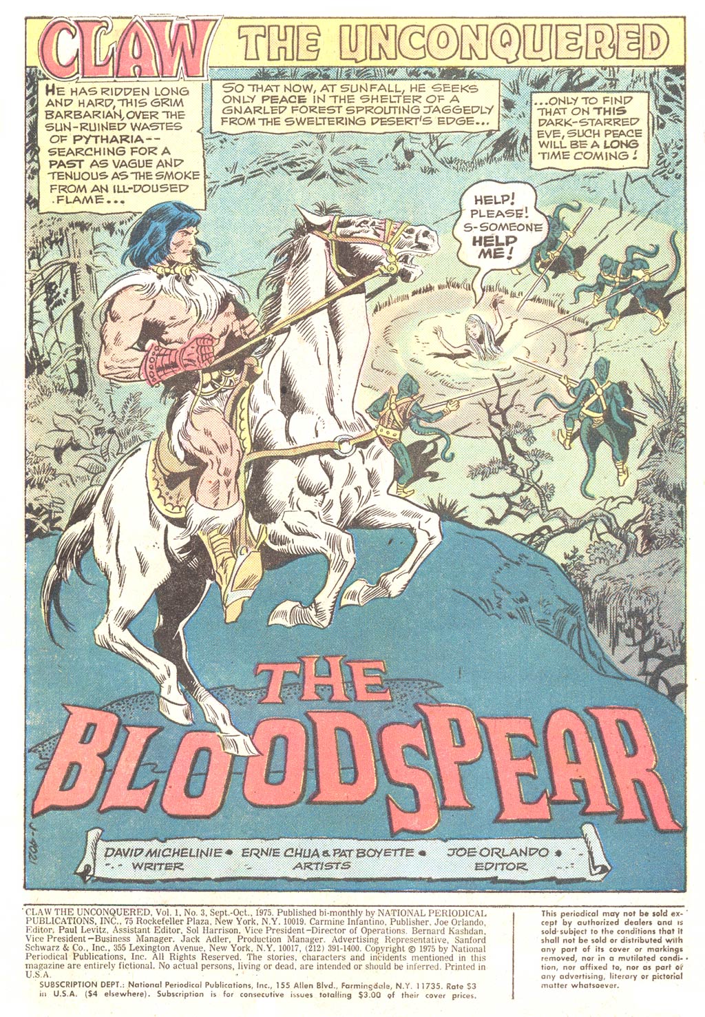Read online Claw  The Unconquered comic -  Issue #3 - 2