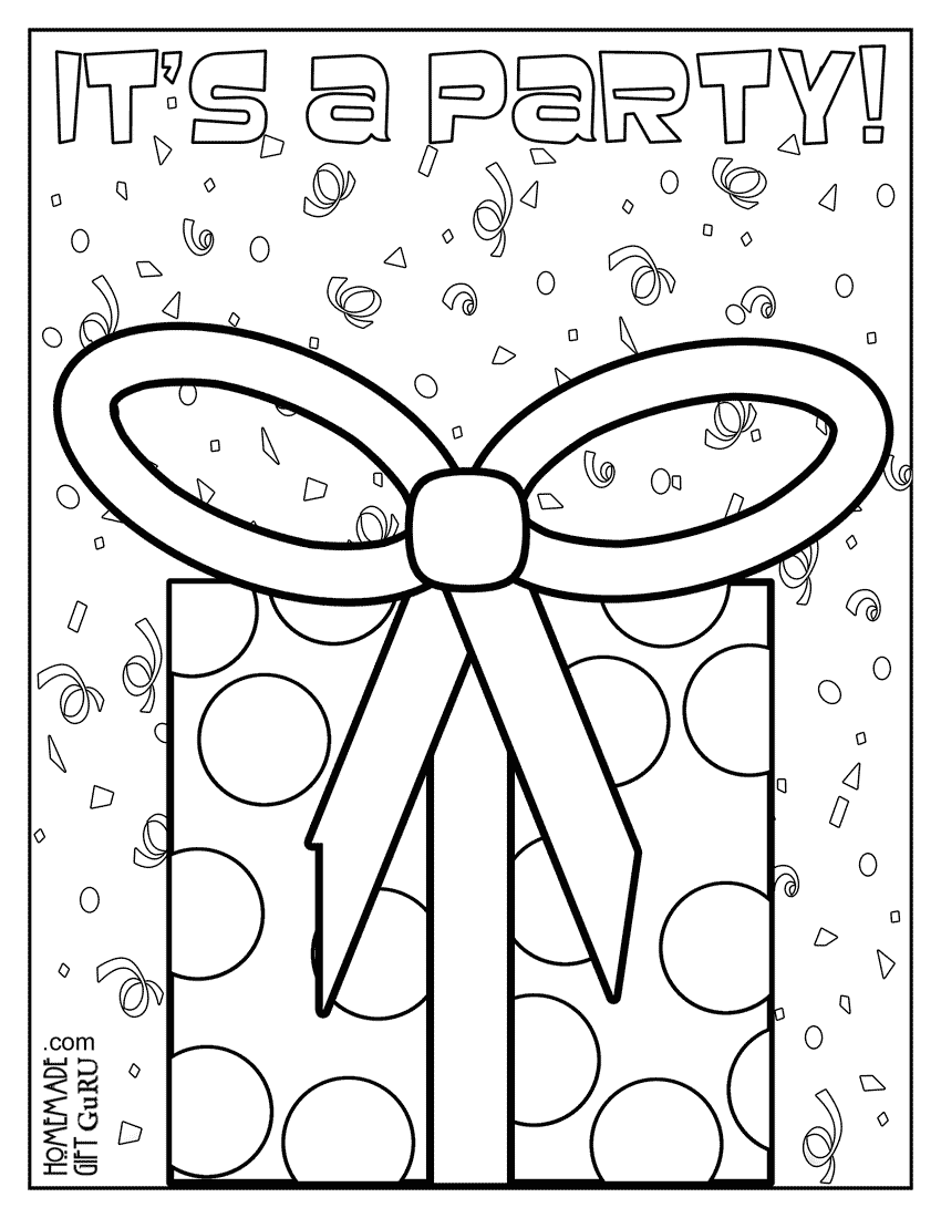 birthday and free coloring pages - photo #31